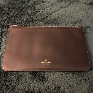 Kate Spade Black Leather Thin Pouch